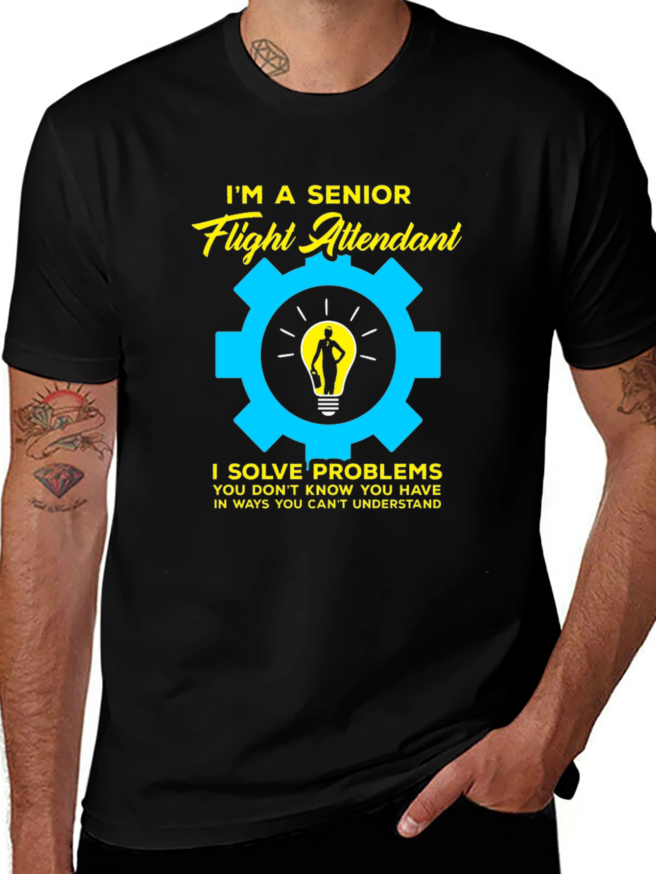Senior Flight Attendant Problem Solver T-Shirt
