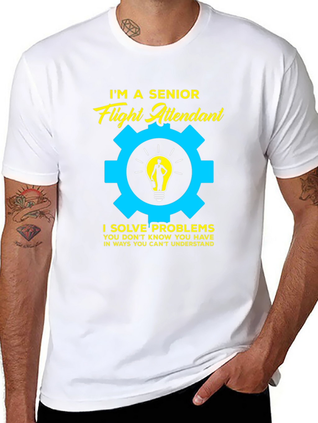 Senior Flight Attendant Problem Solver T-Shirt