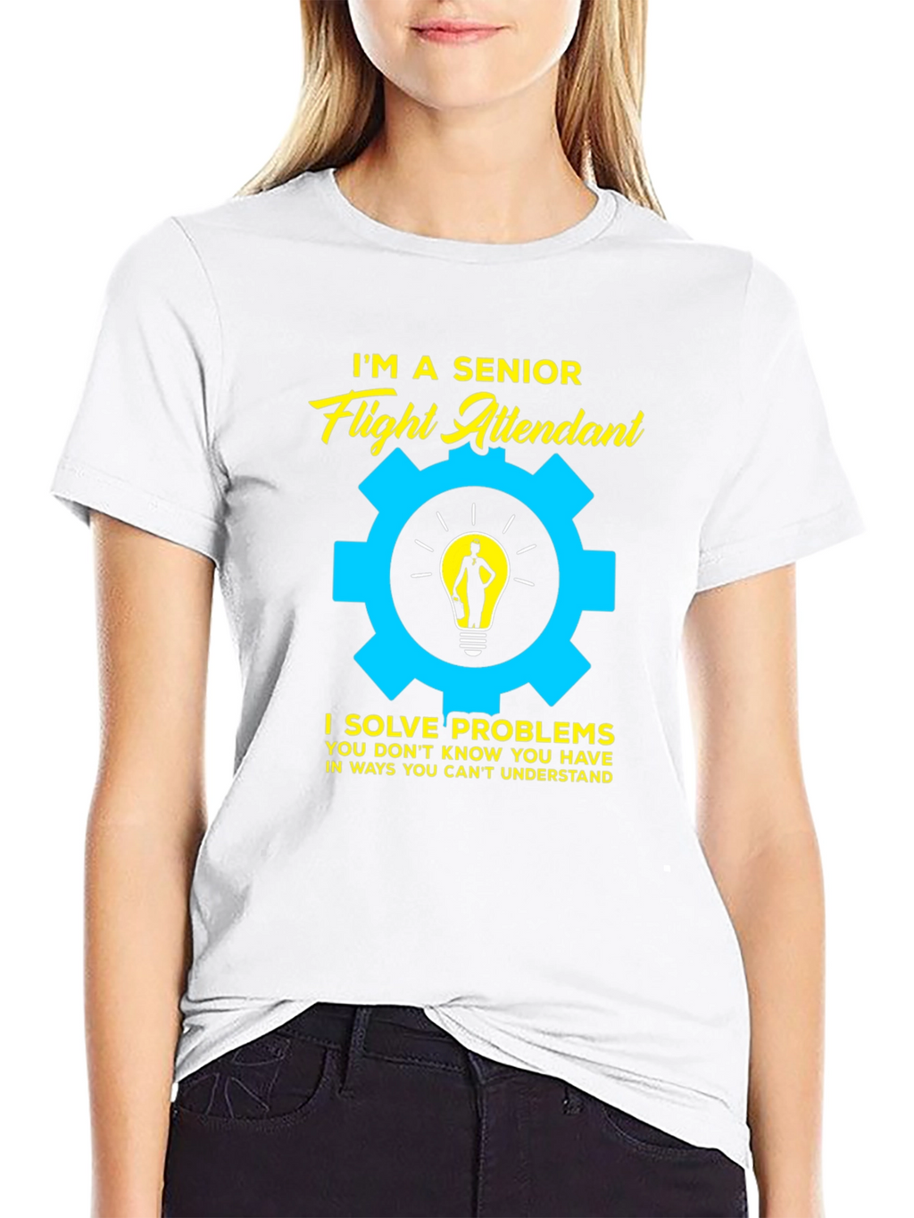 Senior Flight Attendant Problem Solver T-Shirt