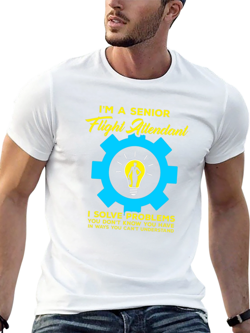 Senior Flight Attendant Problem Solver T-Shirt