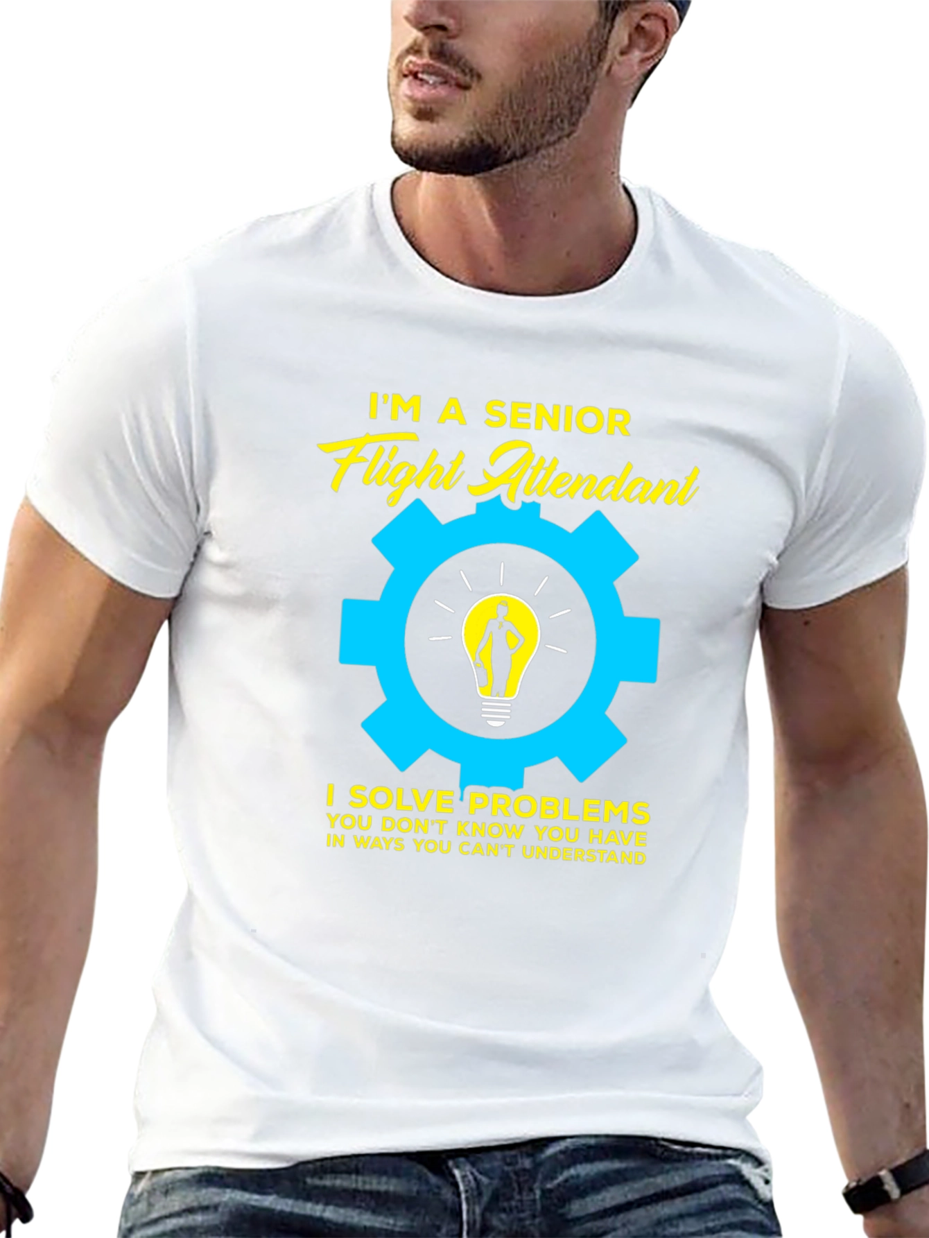 Senior Flight Attendant Problem Solver T-Shirt