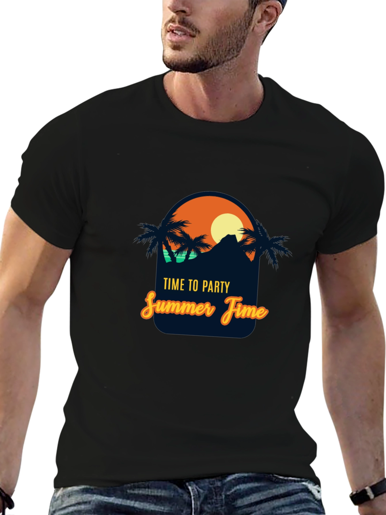 Time to Party Summer Time Graphic T-Shirt