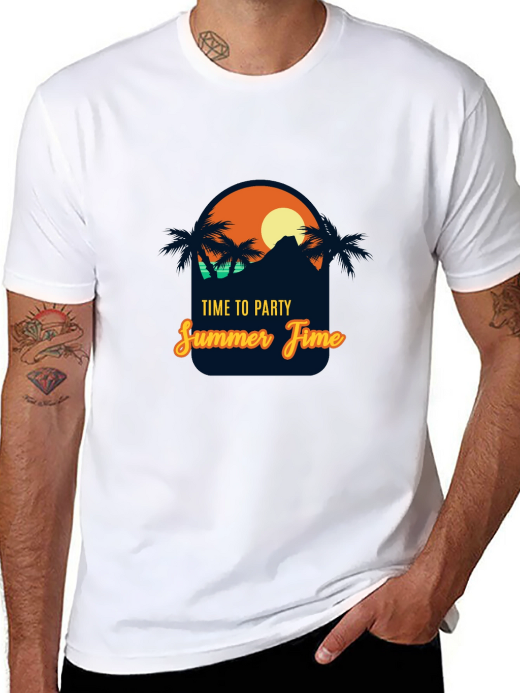 Time to Party Summer Time Graphic T-Shirt