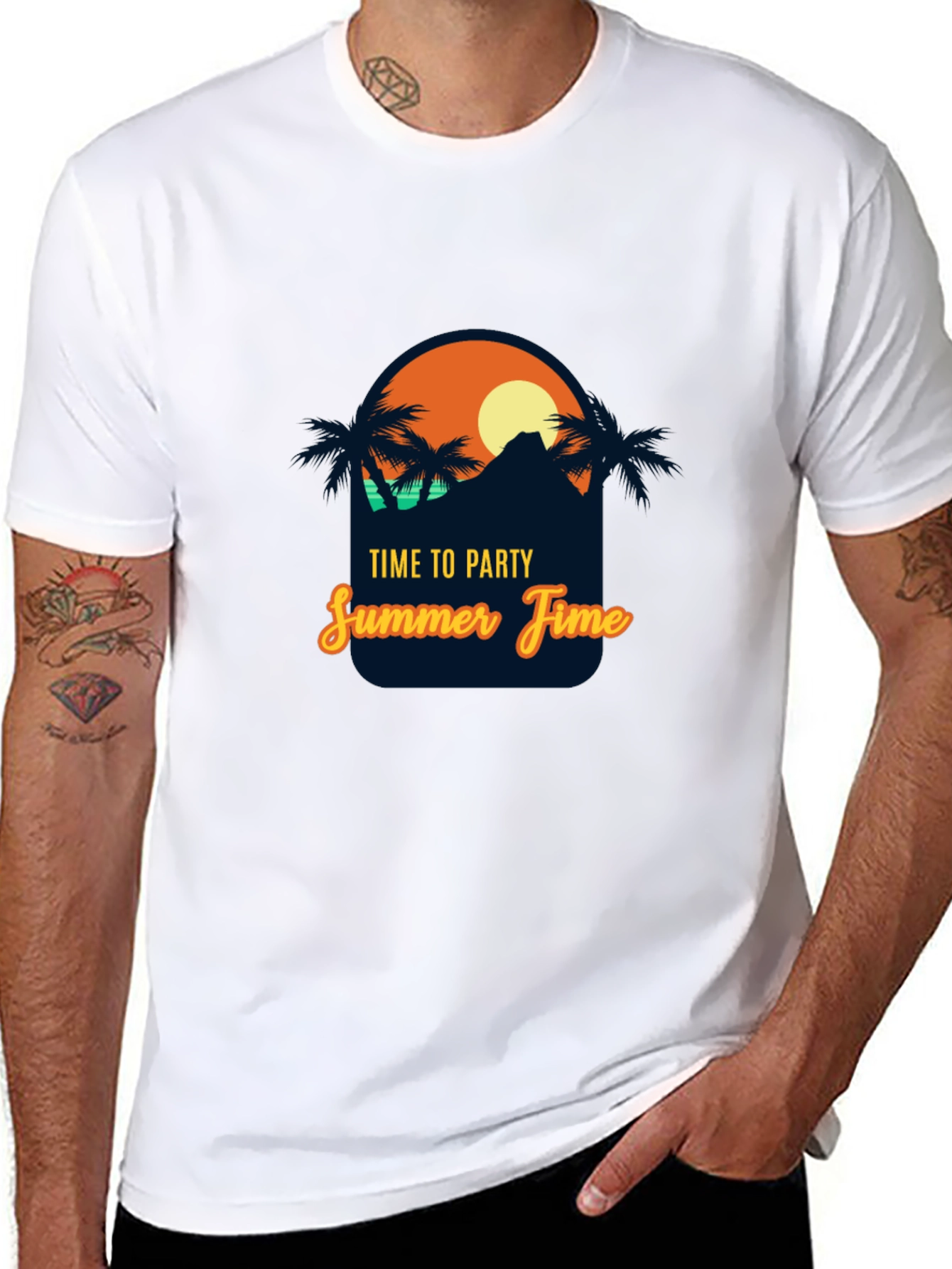 Time to Party Summer Time Graphic T-Shirt