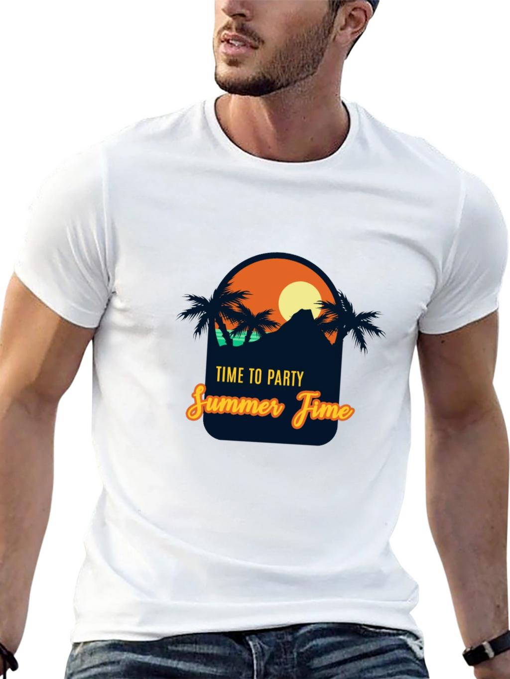Time to Party Summer Time Graphic T-Shirt
