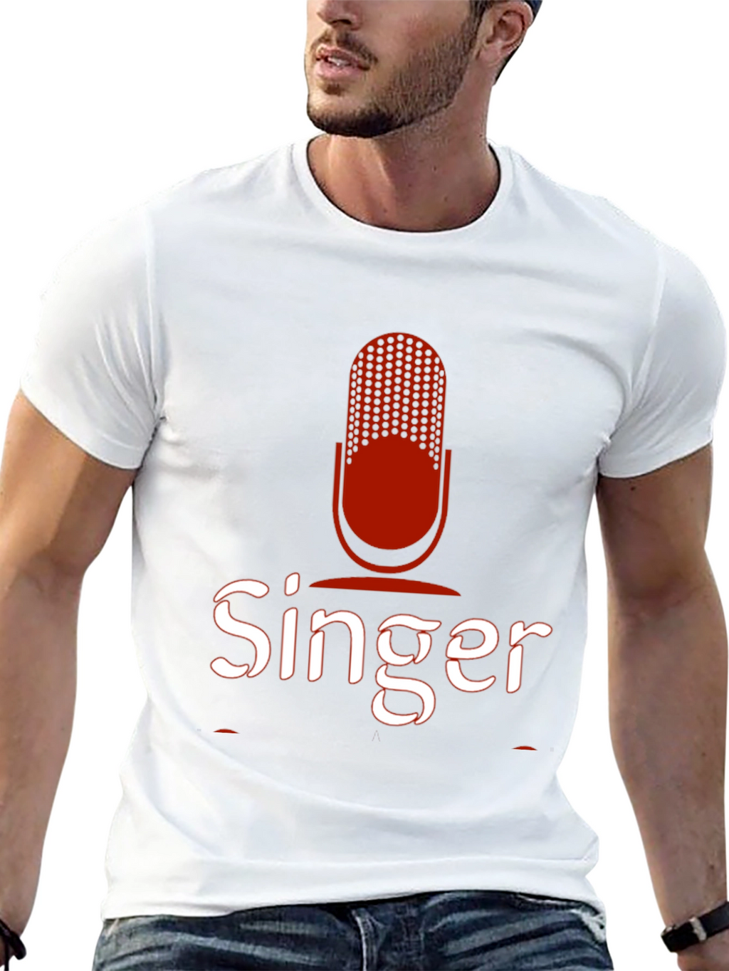 Singer Graphic Tee - Microphone Design