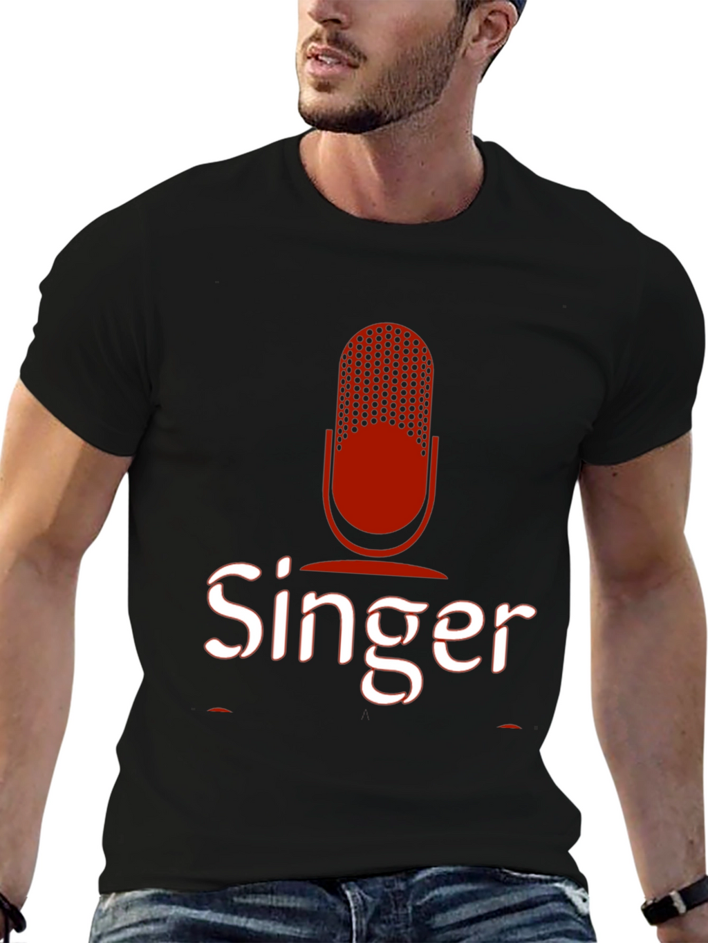 Singer Graphic Tee - Microphone Design