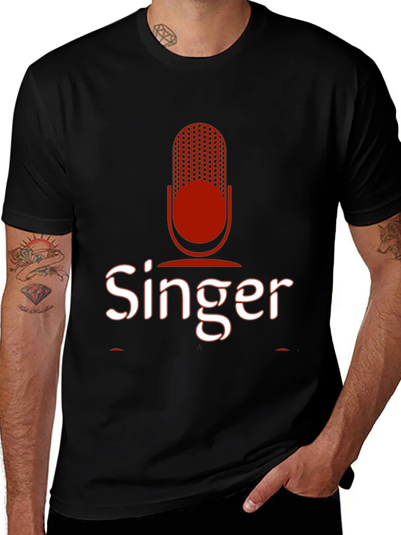 Singer Graphic Tee - Microphone Design