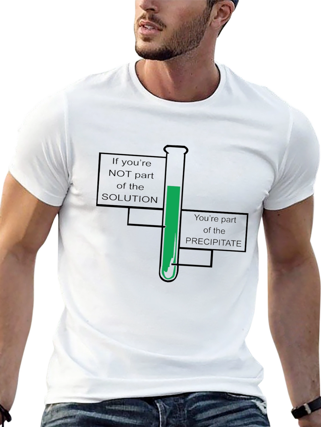 Chemistry Humor T-Shirt - Solution or Precipitate?