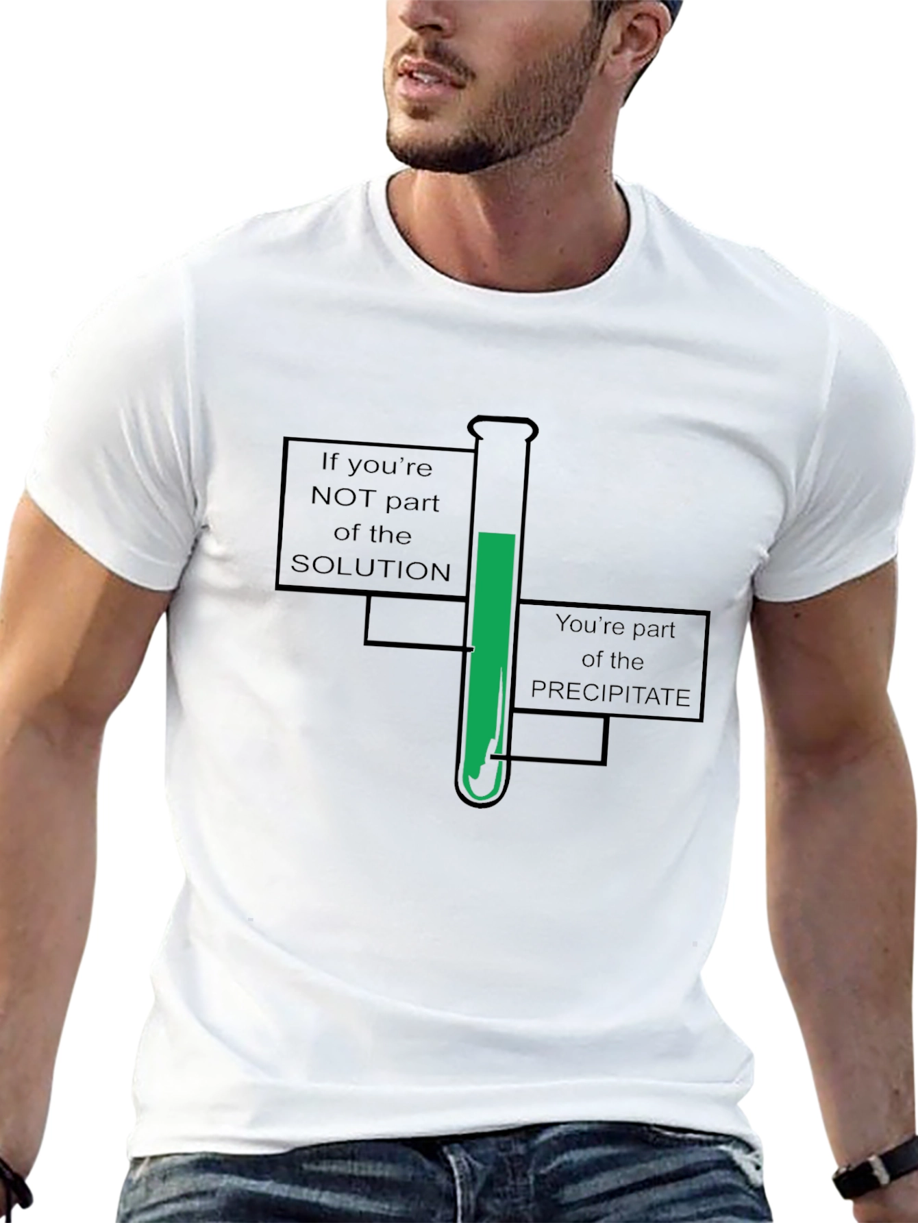 Chemistry Humor T-Shirt - Solution or Precipitate?