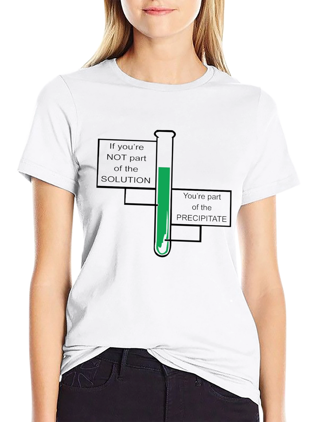 Chemistry Humor T-Shirt - Solution or Precipitate?