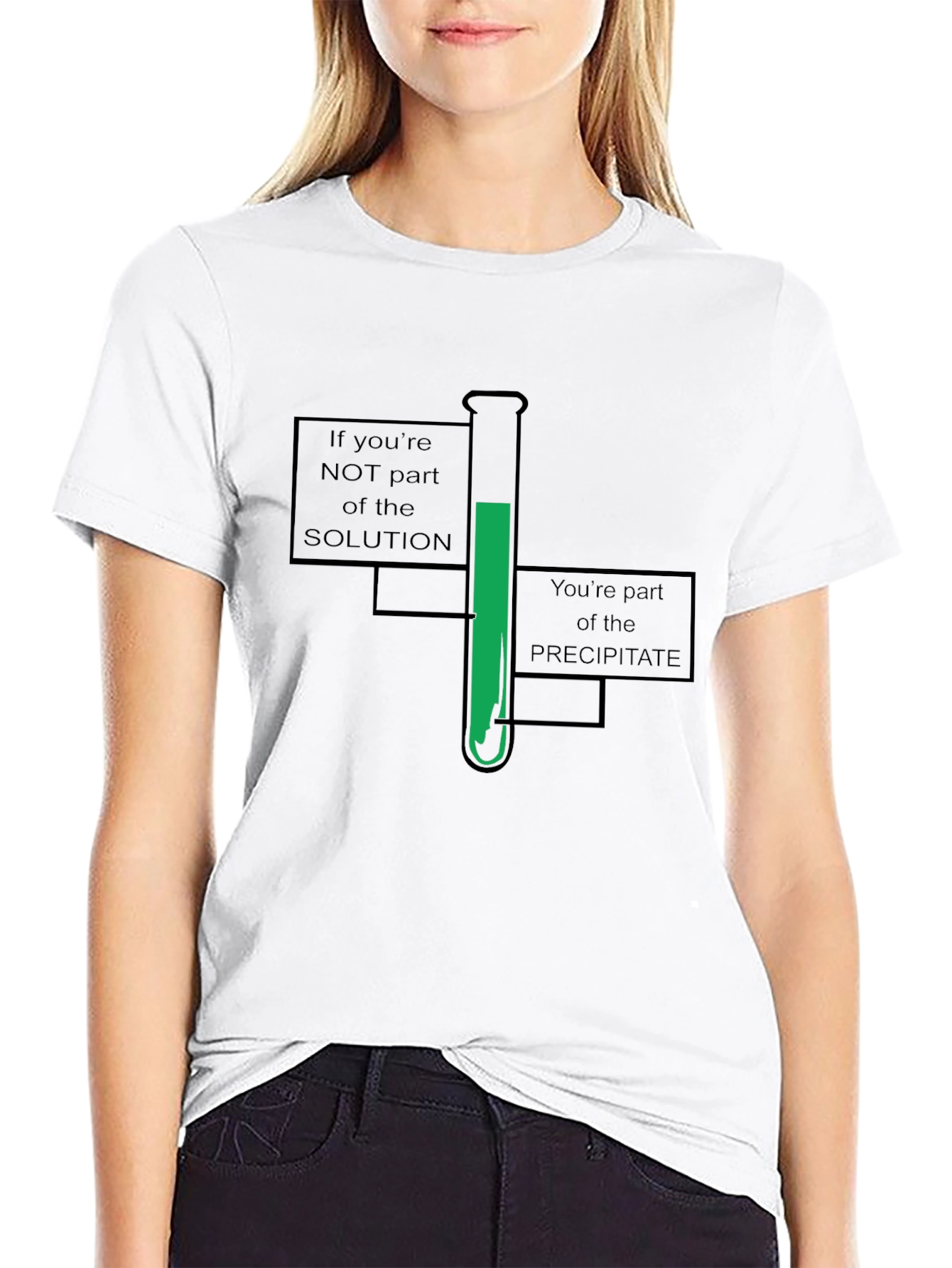 Chemistry Humor T-Shirt - Solution or Precipitate?