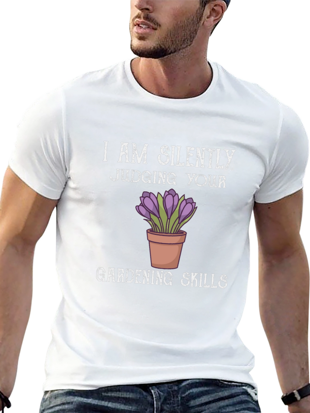Silently Judging Gardening Skills T-Shirt