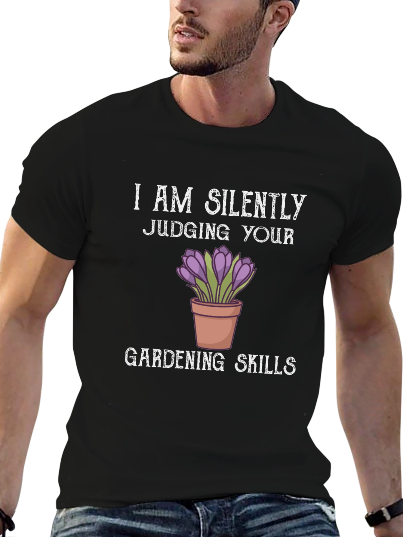 Silently Judging Gardening Skills T-Shirt