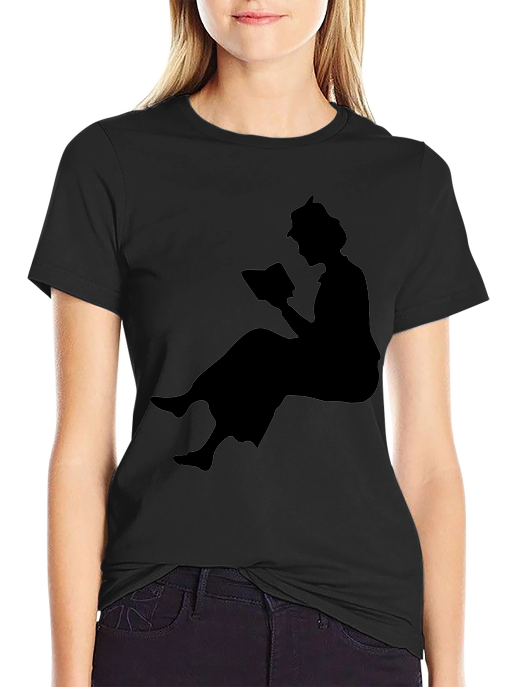 Reading Silhouette Black T-Shirt