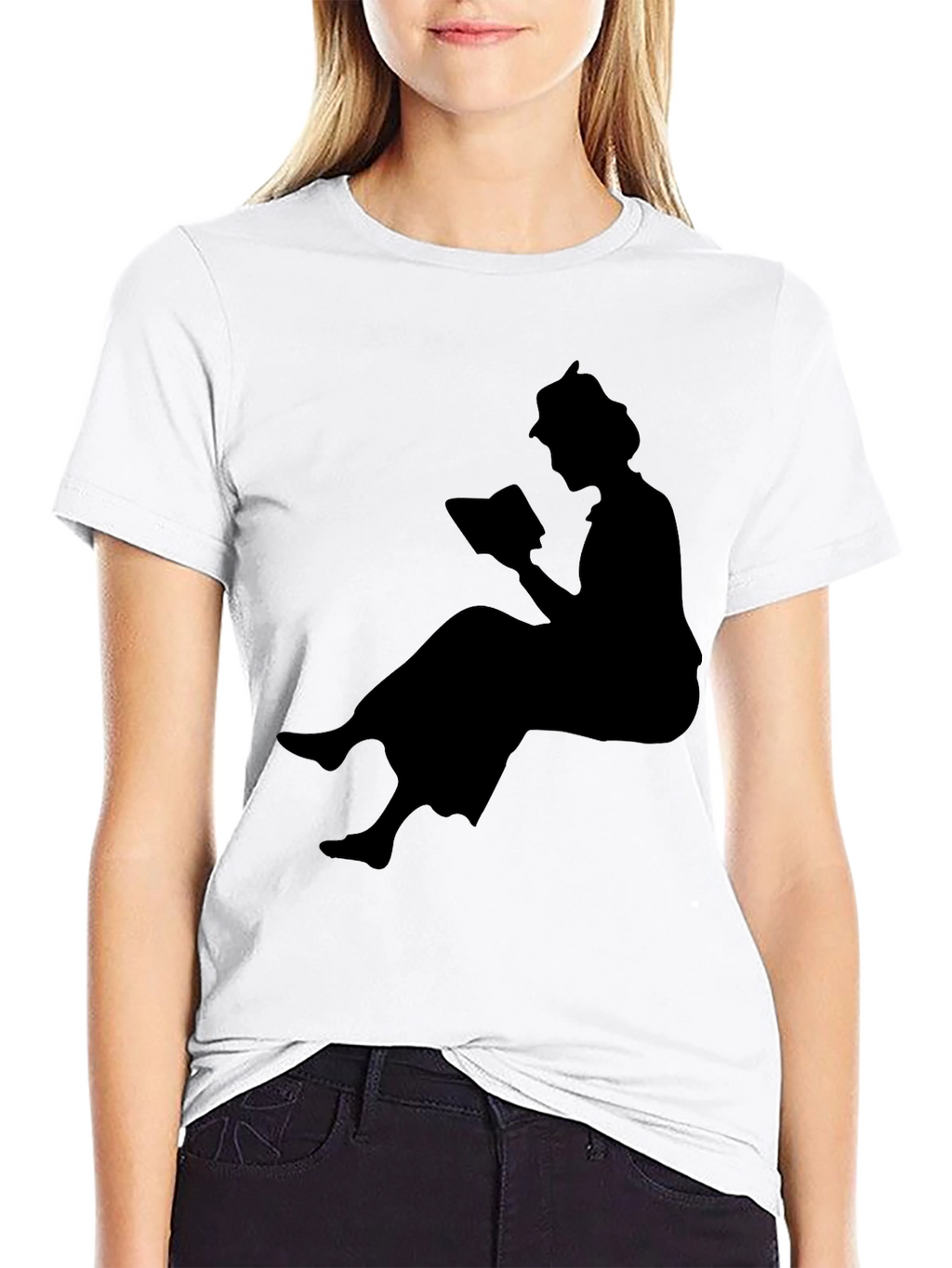 Reading Silhouette Black T-Shirt