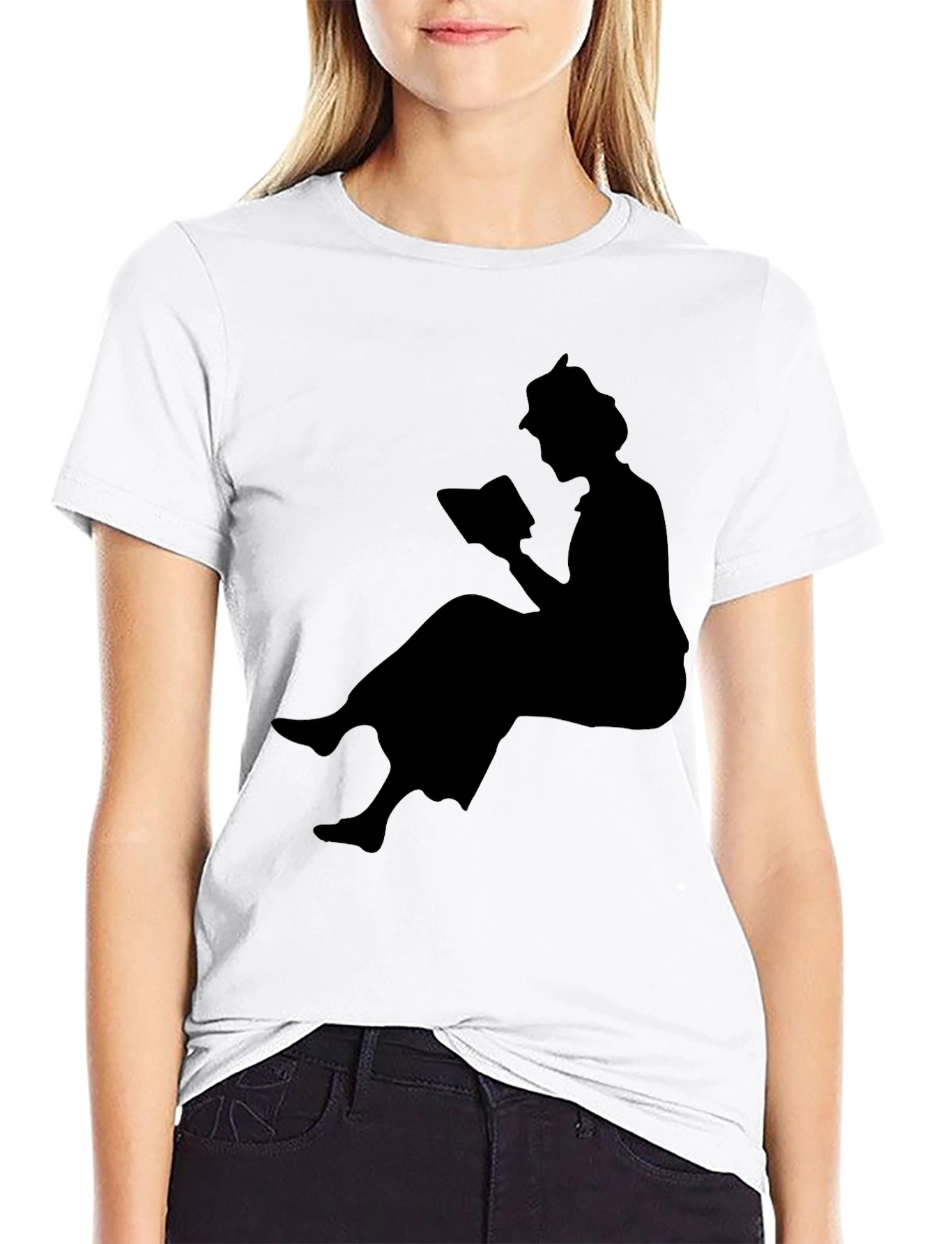 Reading Silhouette Black T-Shirt