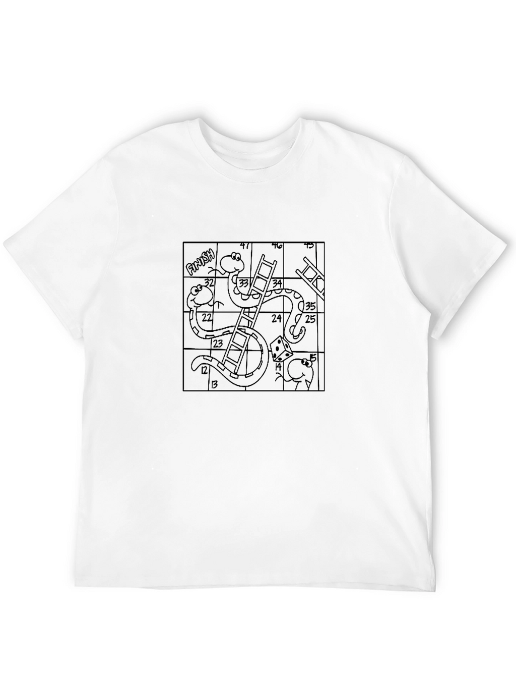 Snakes and Ladders Game Board T-Shirt