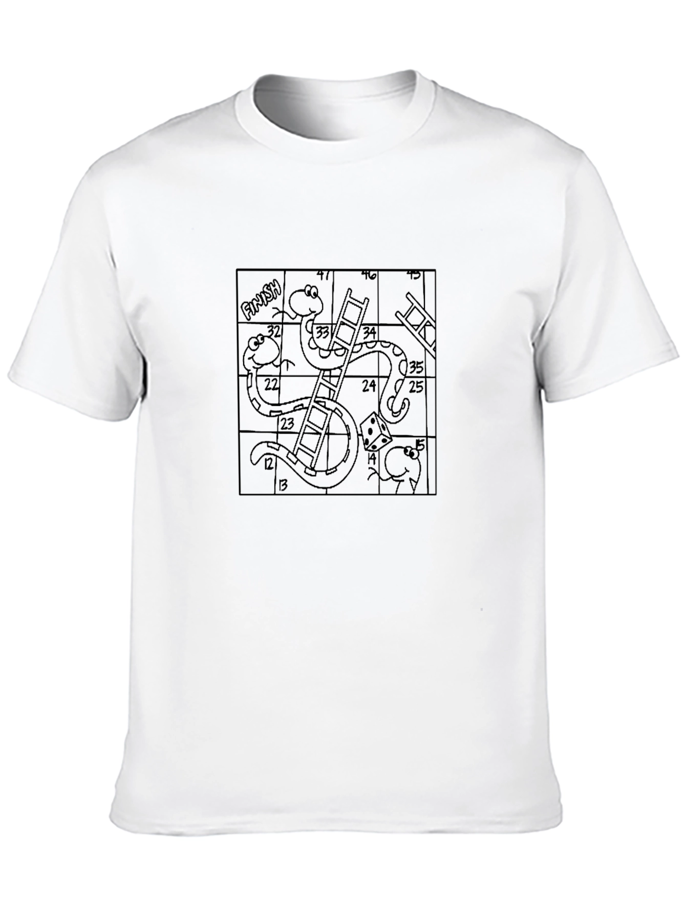 Snakes and Ladders Game Board T-Shirt