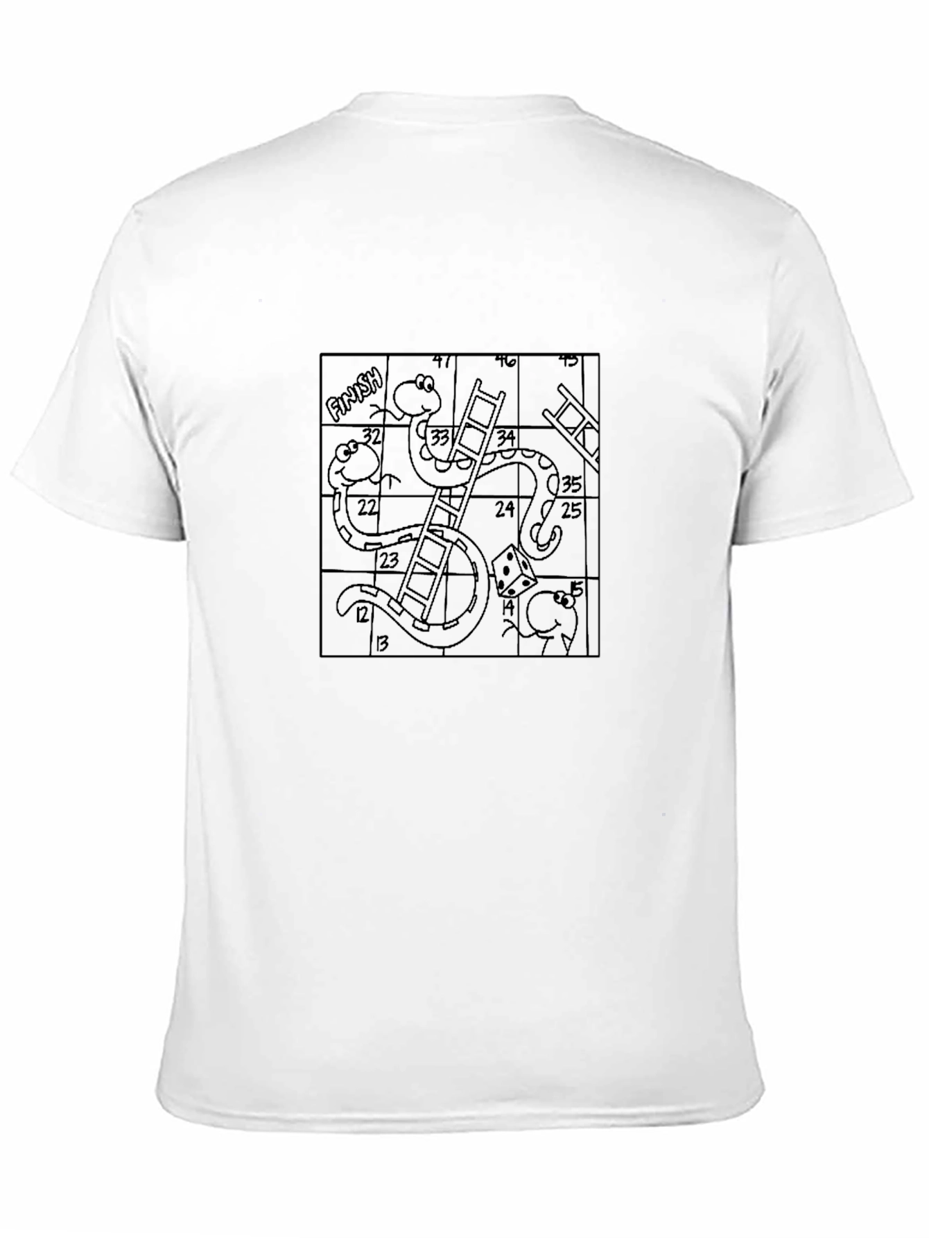 Snakes and Ladders Game Board T-Shirt