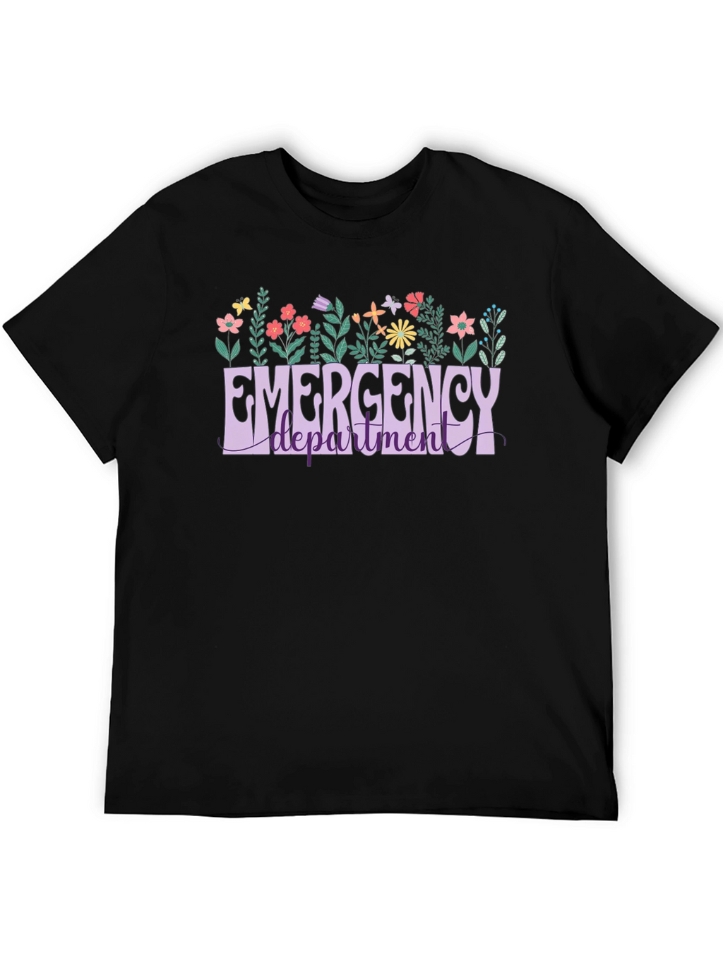 Emergency Department Floral T-Shirt
