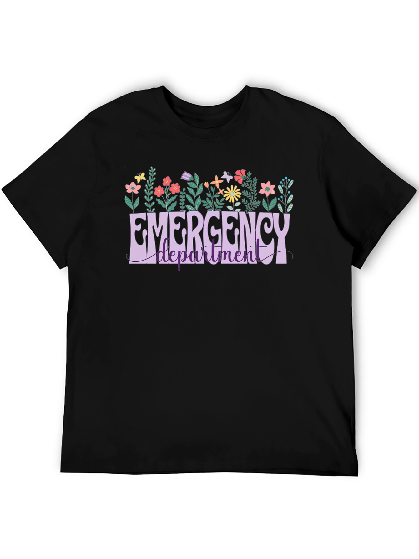 Emergency Department Floral T-Shirt