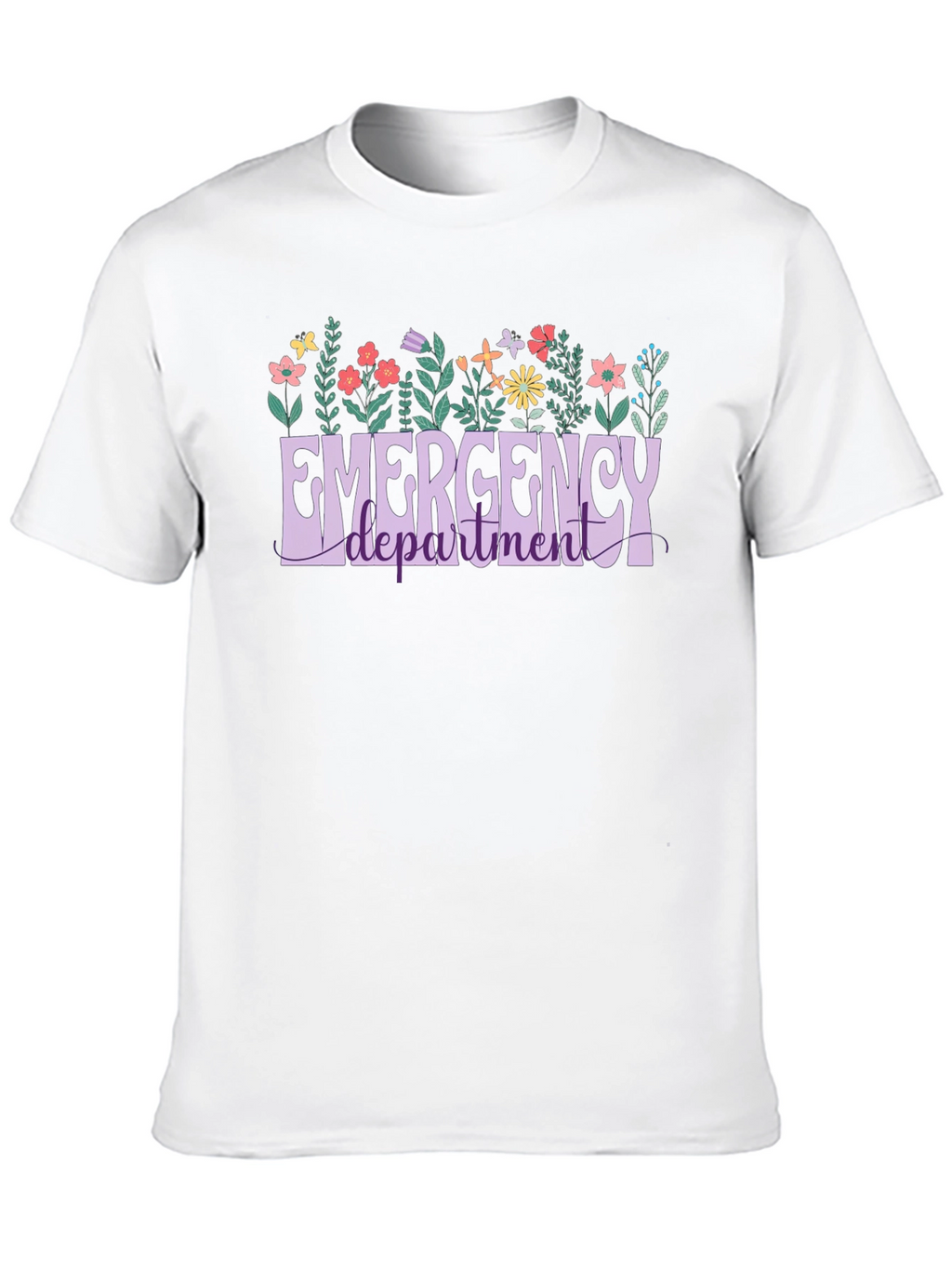 Emergency Department Floral T-Shirt