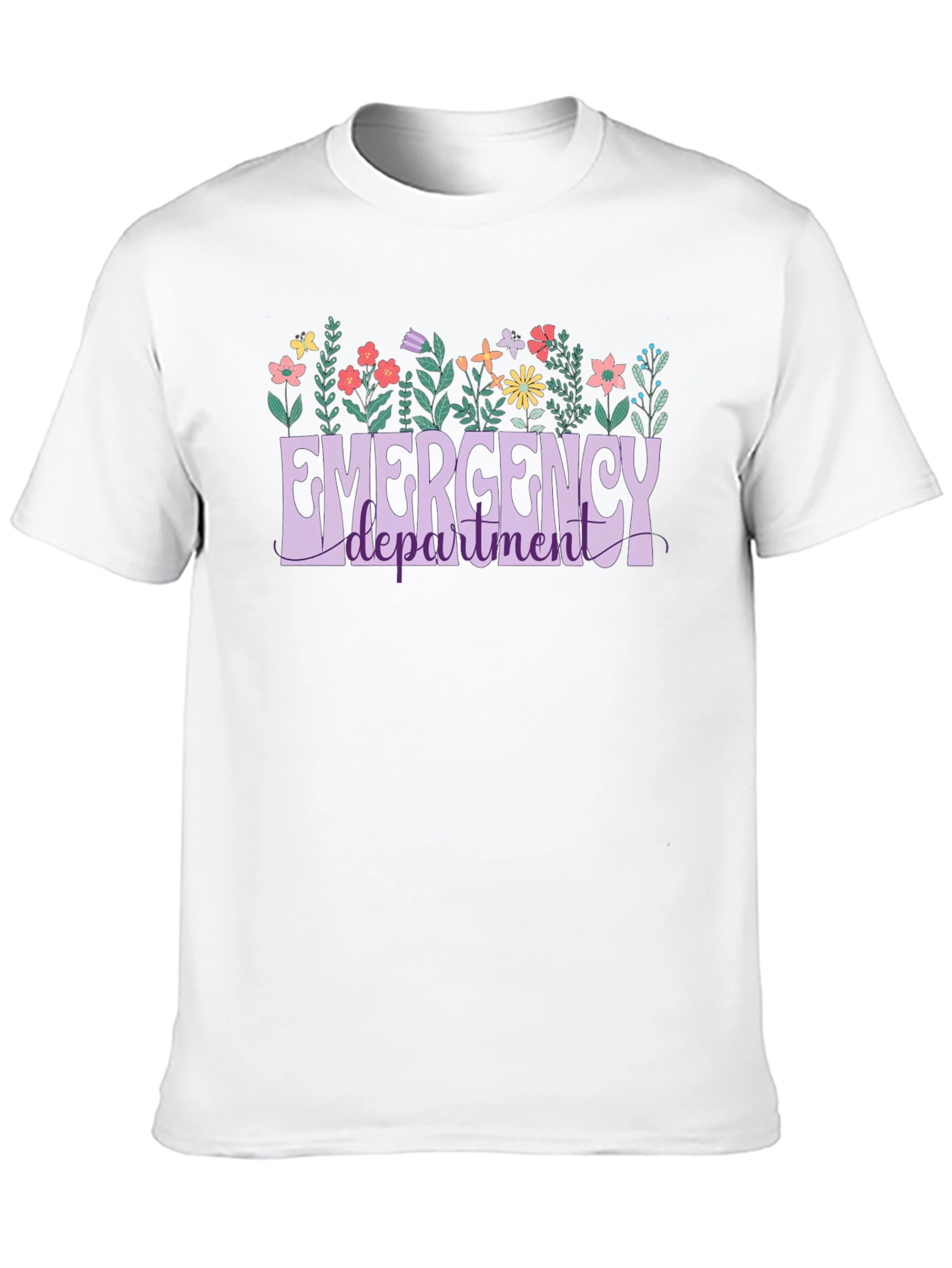Emergency Department Floral T-Shirt