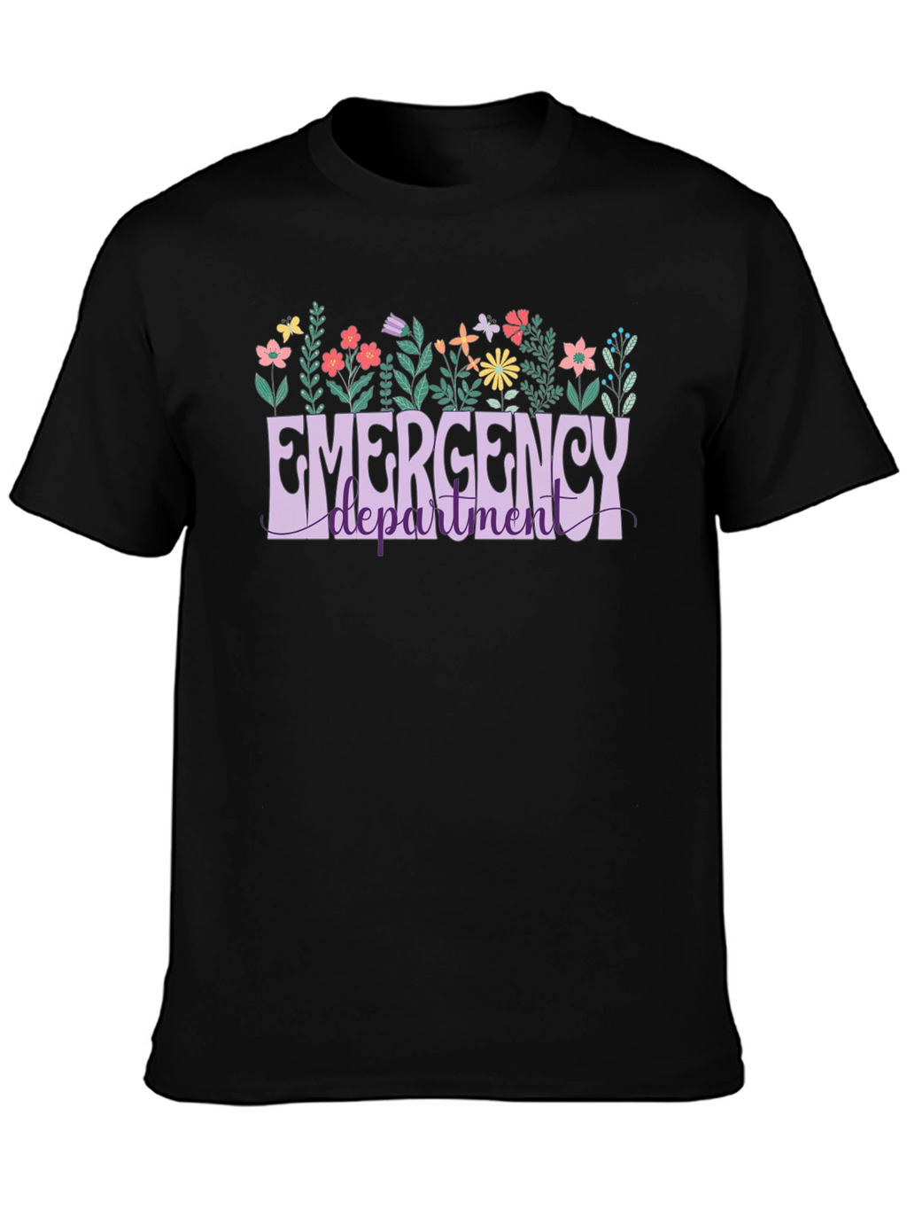 Emergency Department Floral T-Shirt