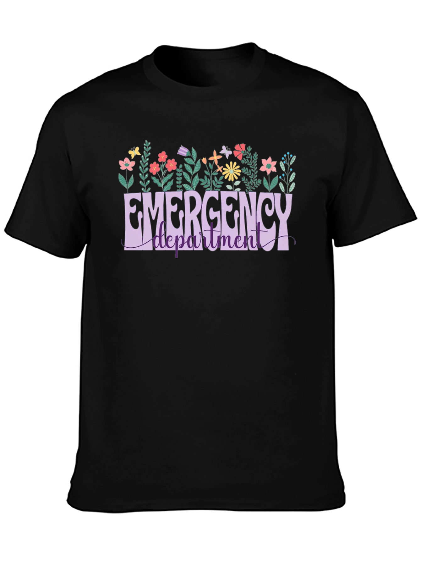 Emergency Department Floral T-Shirt