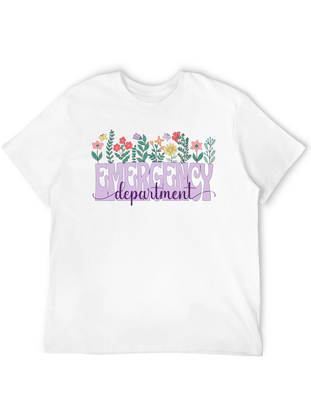 Emergency Department Floral T-Shirt