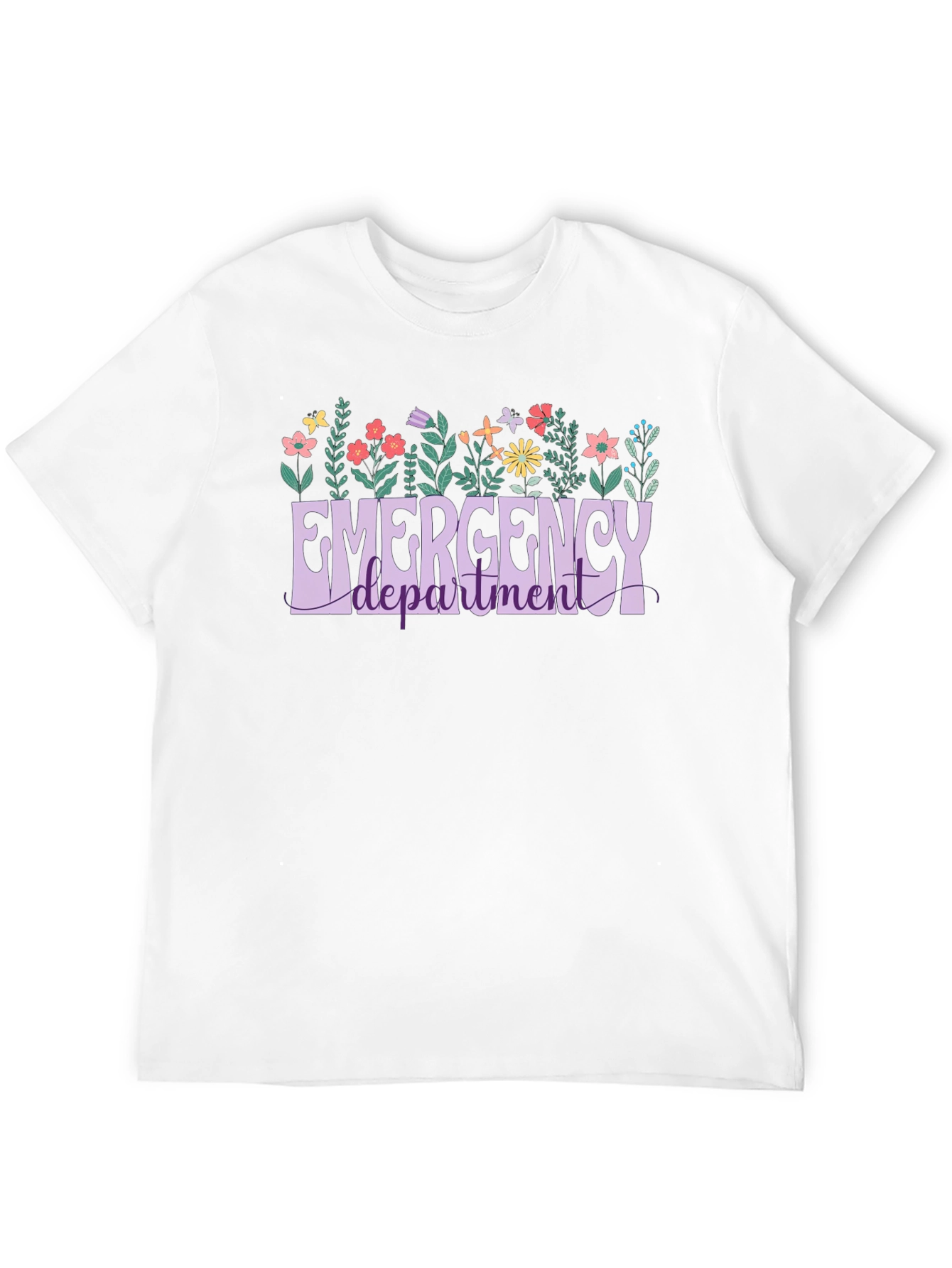 Emergency Department Floral T-Shirt