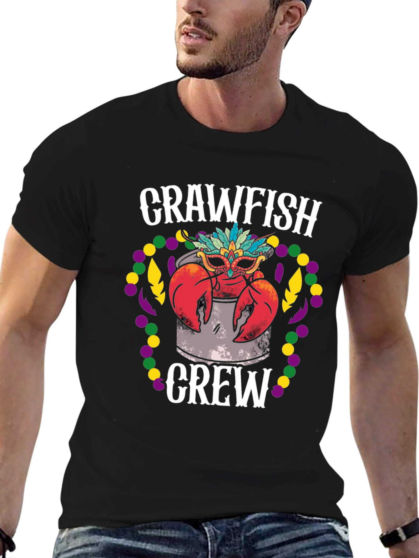 Crawfish Crew Mardi Gras T-Shirt
