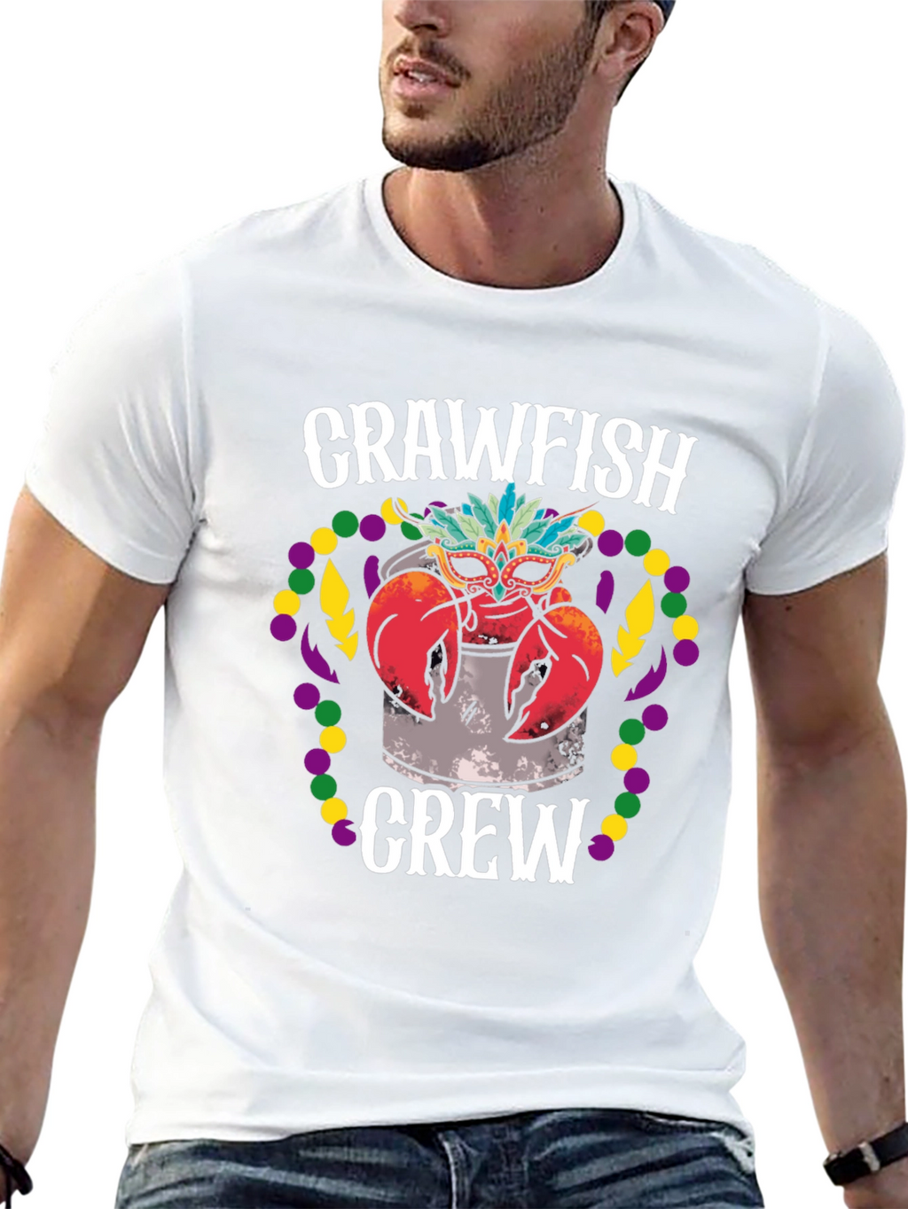 Crawfish Crew Mardi Gras T-Shirt