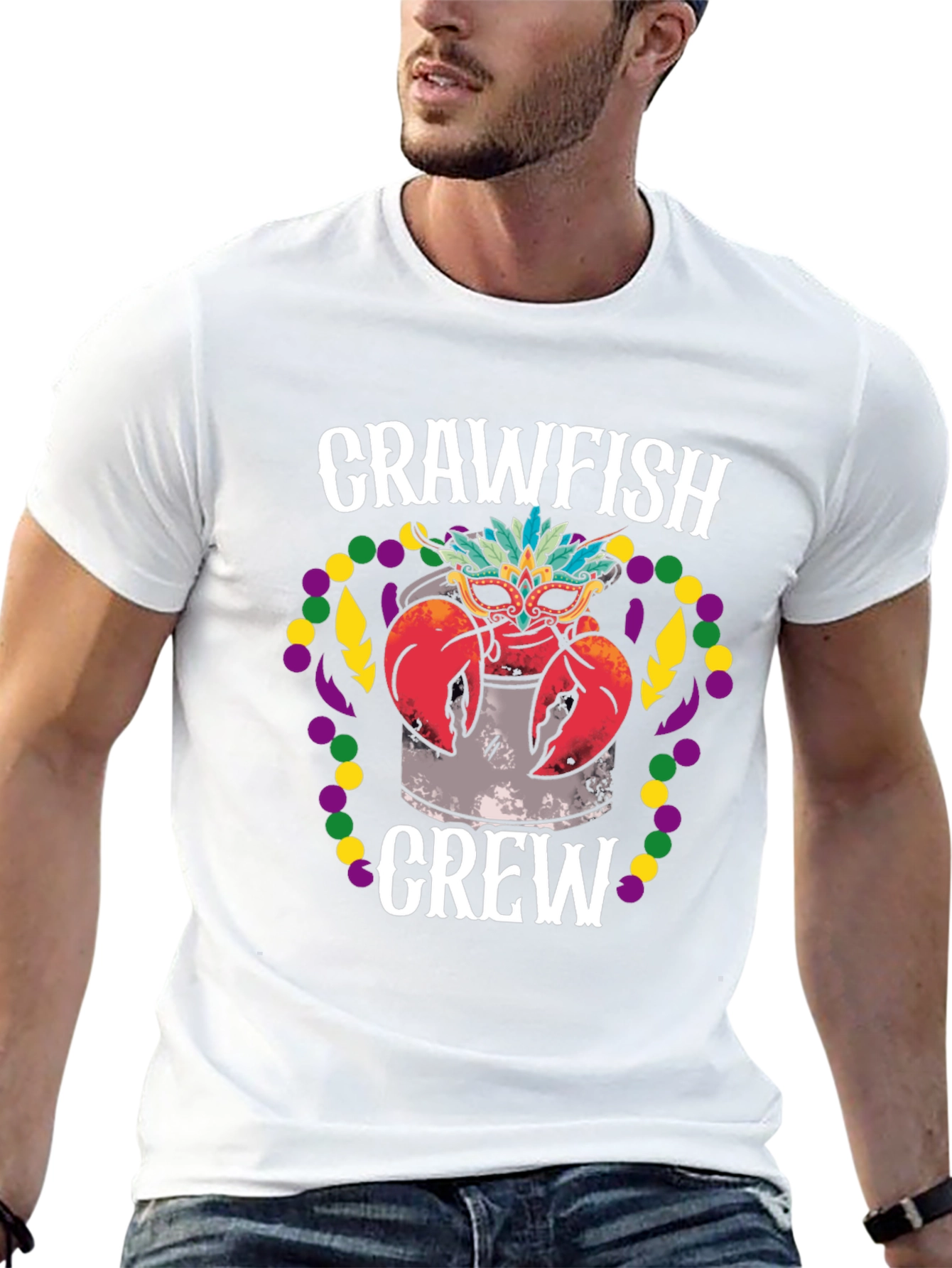 Crawfish Crew Mardi Gras T-Shirt