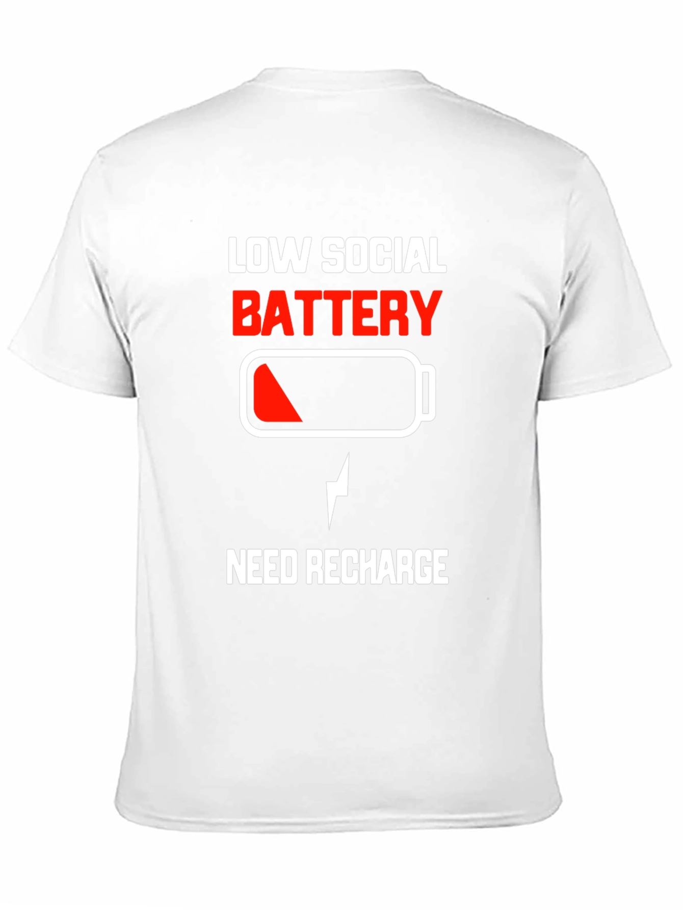 Low Social Battery Tee - Recharge Required!