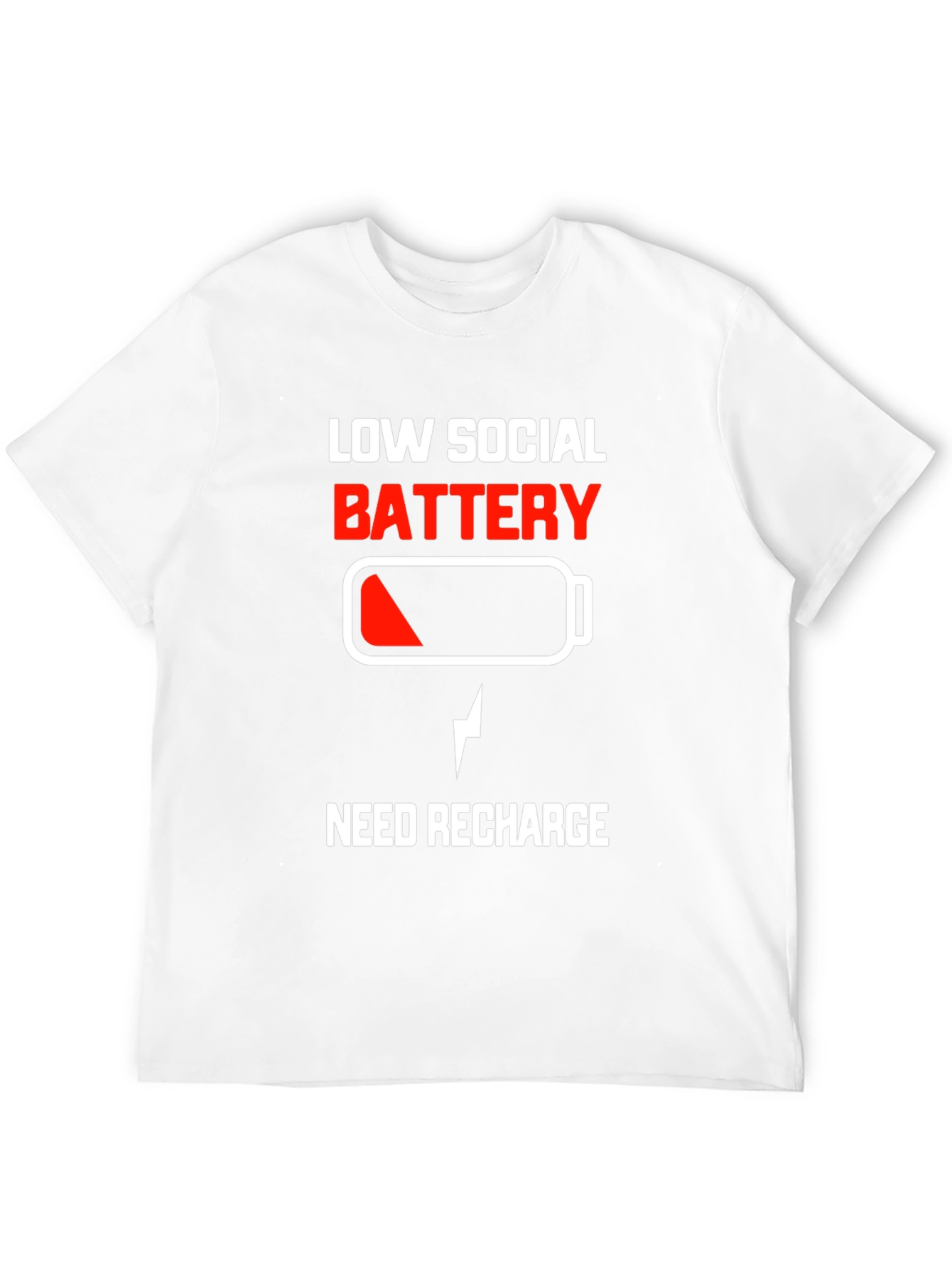Low Social Battery Tee - Recharge Required!