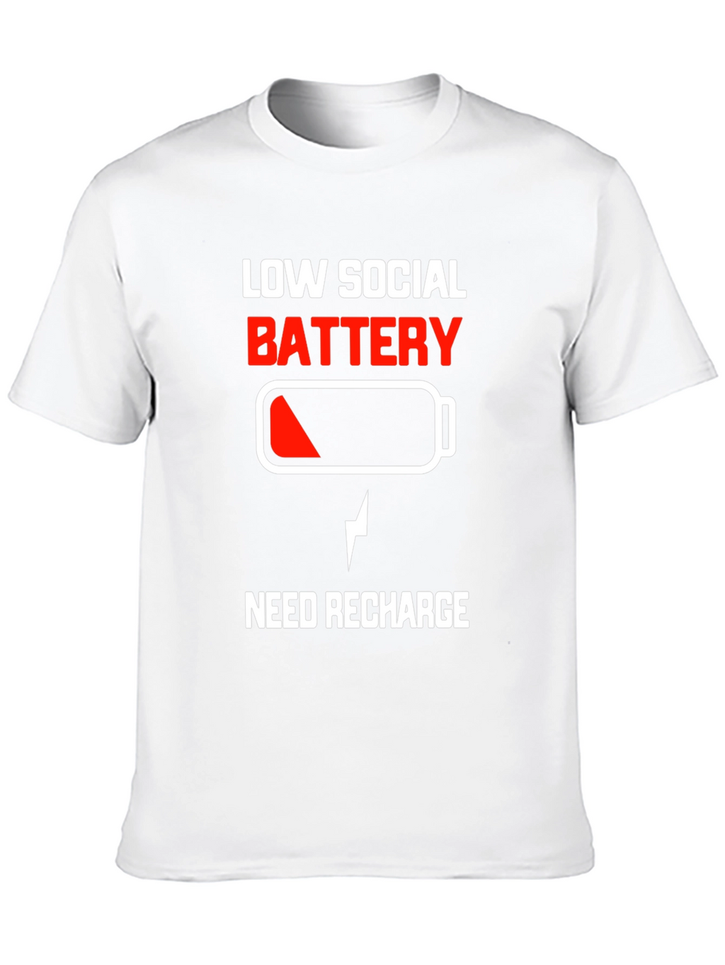Low Social Battery Tee - Recharge Required!