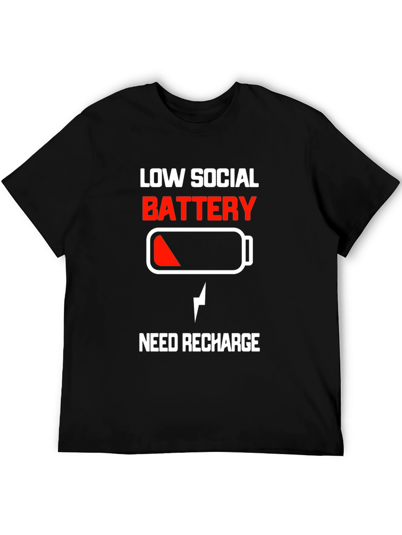 Low Social Battery Tee - Recharge Required!