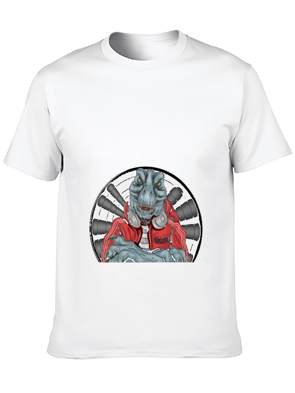 Dinosaur DJ Black T-Shirt