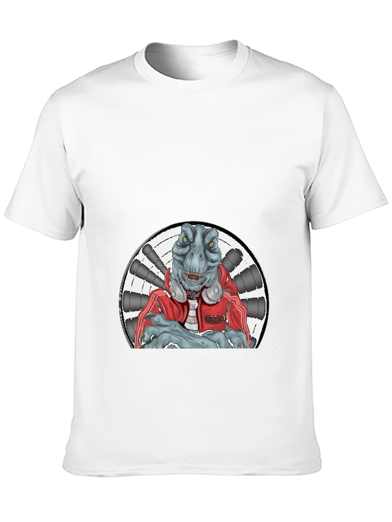 Dinosaur DJ Black T-Shirt