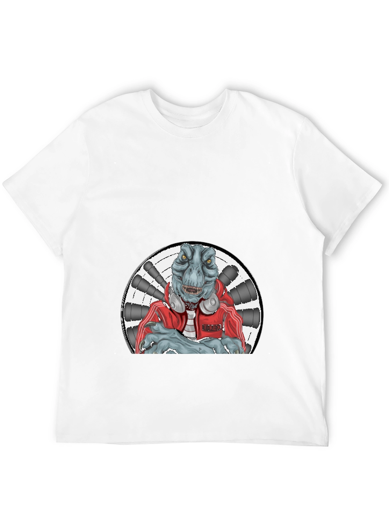 Dinosaur DJ Black T-Shirt