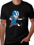 Football Player Graphic T-Shirt