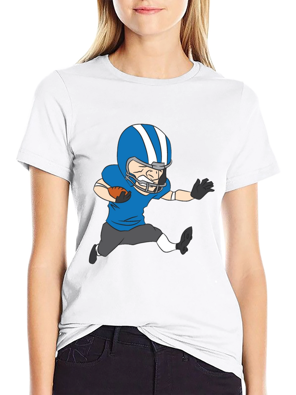 Football Player Graphic T-Shirt