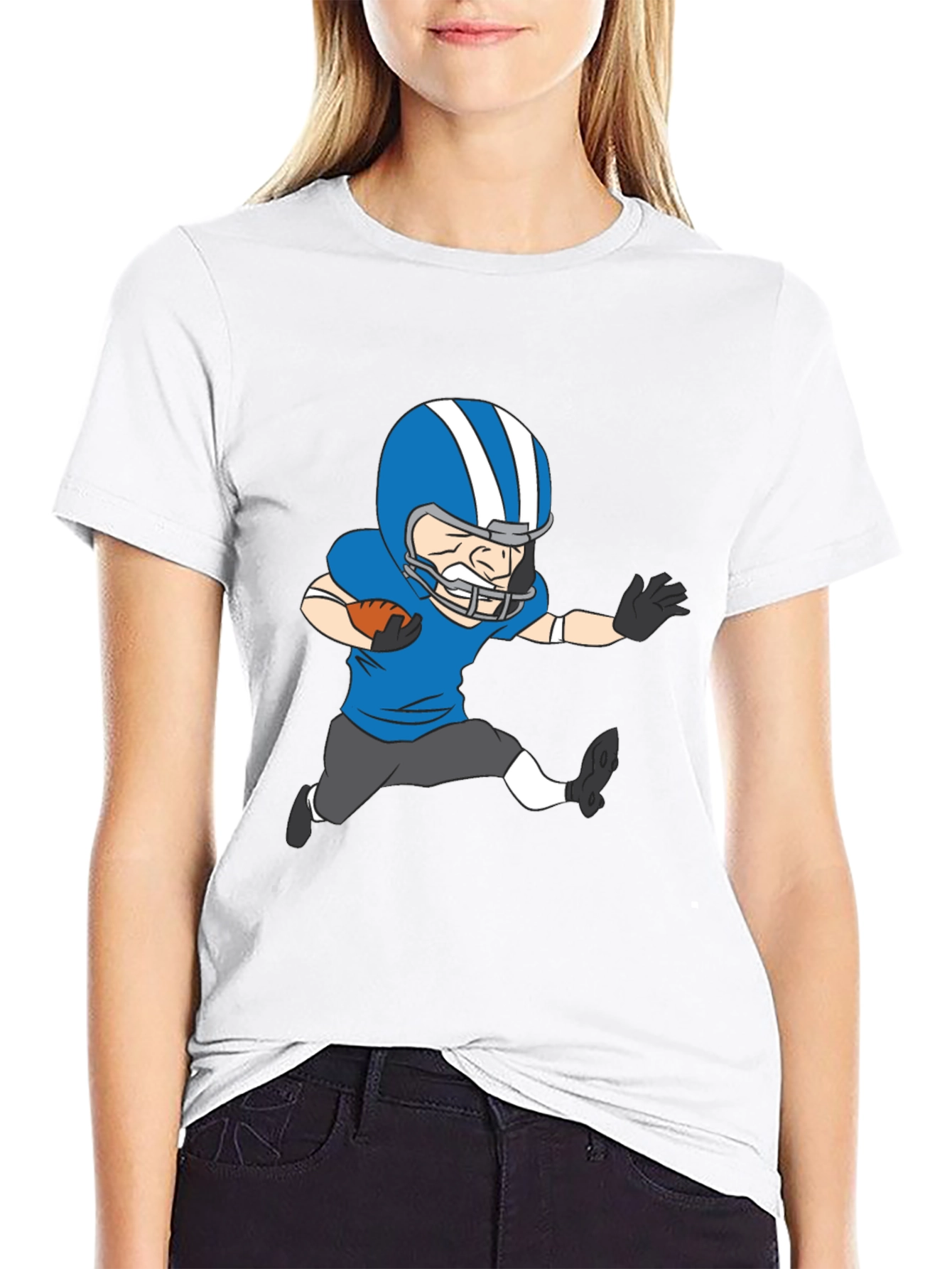 Football Player Graphic T-Shirt
