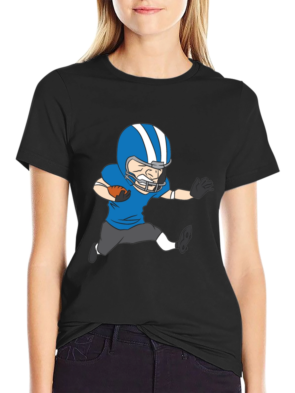 Football Player Graphic T-Shirt