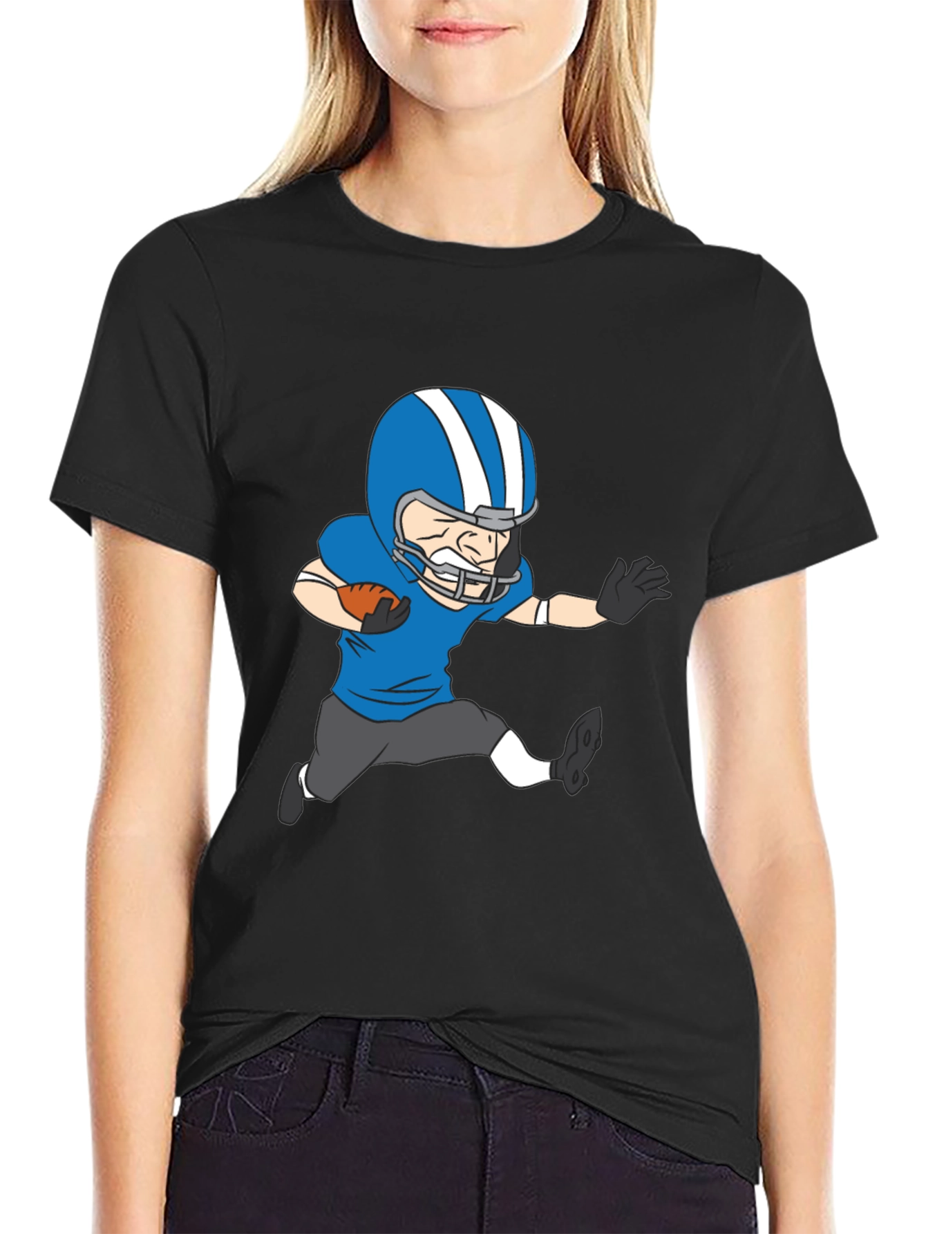 Football Player Graphic T-Shirt