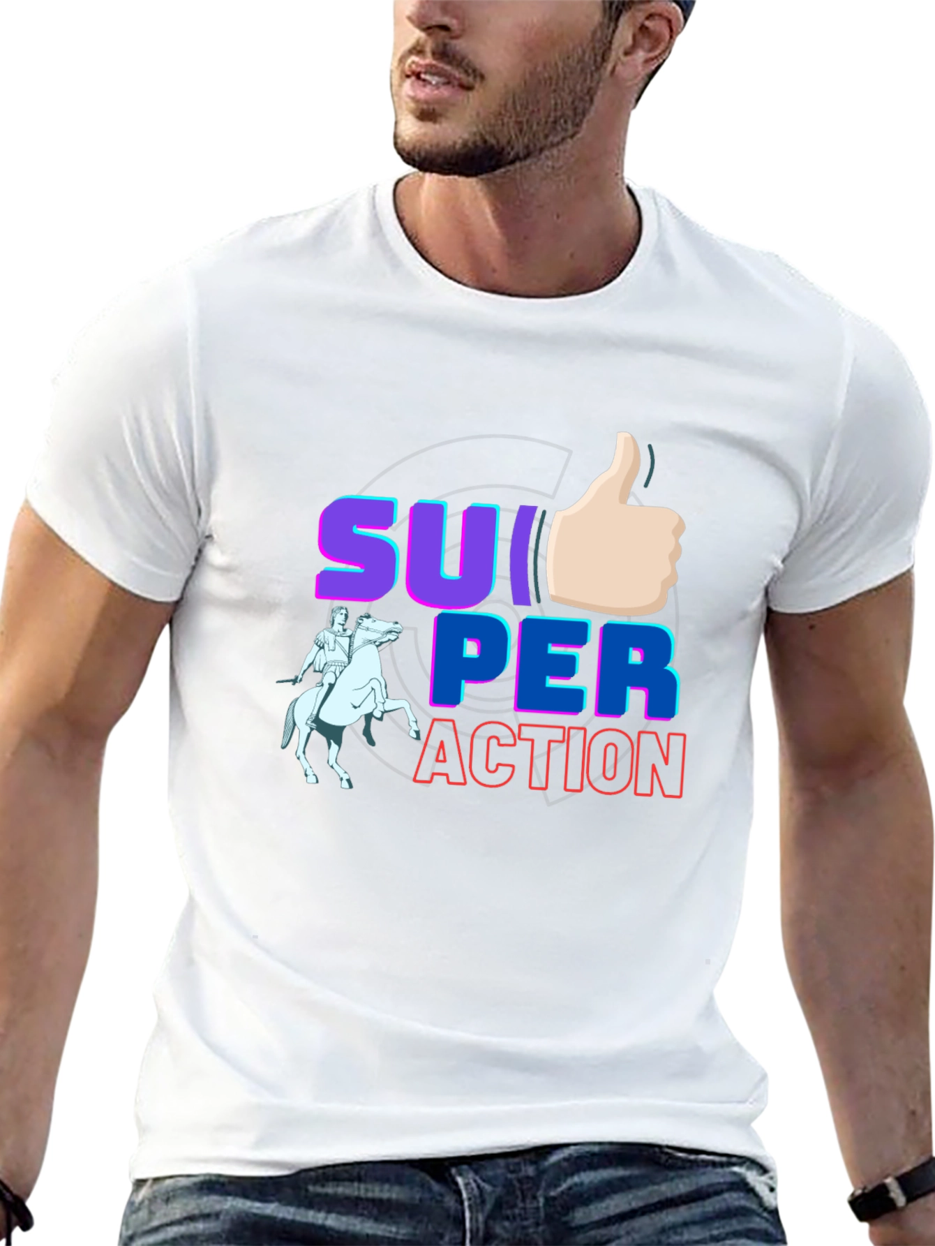Super Action T-Shirt - Stylish Graphic Tee
