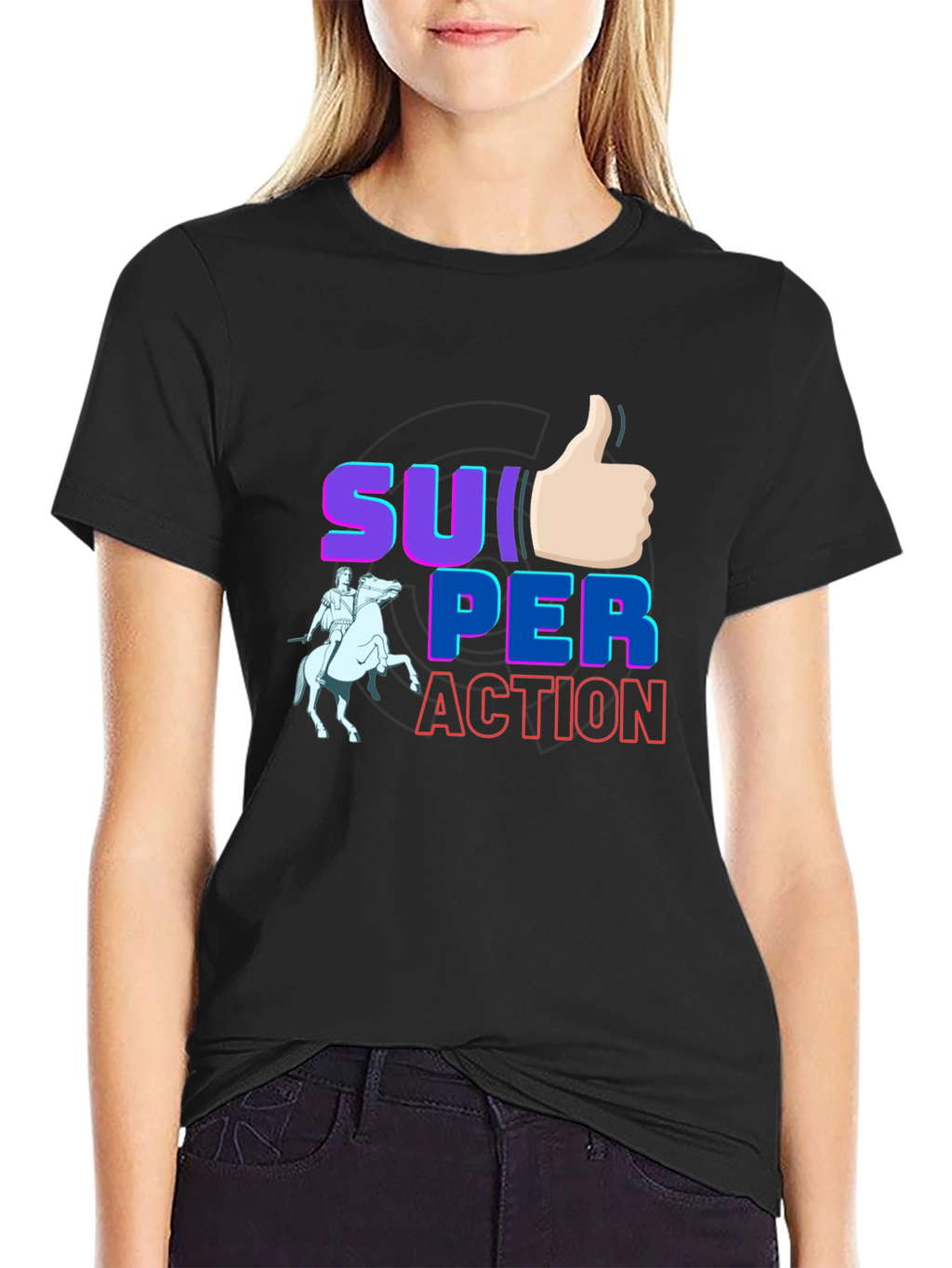 Super Action T-Shirt - Stylish Graphic Tee