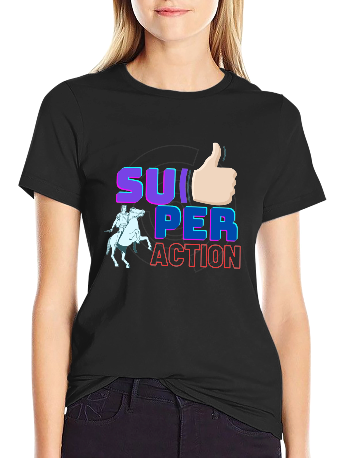 Super Action T-Shirt - Stylish Graphic Tee